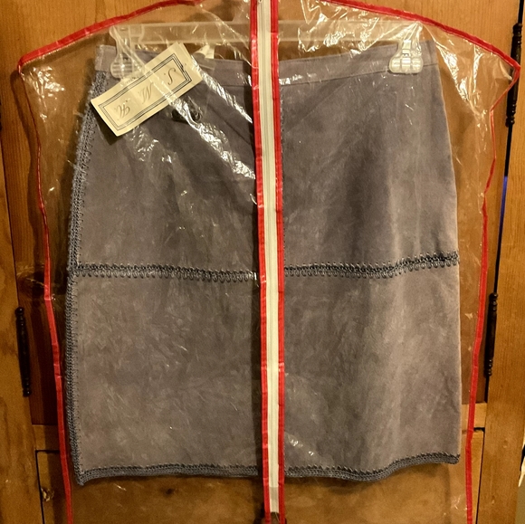BRAND NEW WOMENS S.M.H 80’s HIGH WAISTED KINDS PENCILED GRAY SKIRT. SIZE-10 - Picture 6 of 15